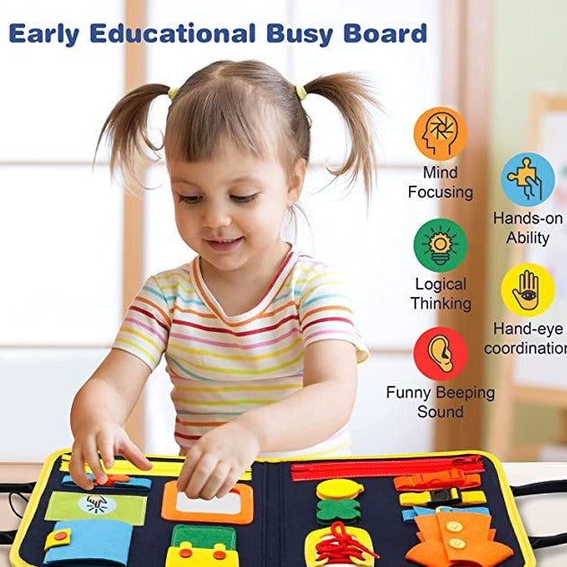 ����busy board for Children || Educational Activity Sensory Book