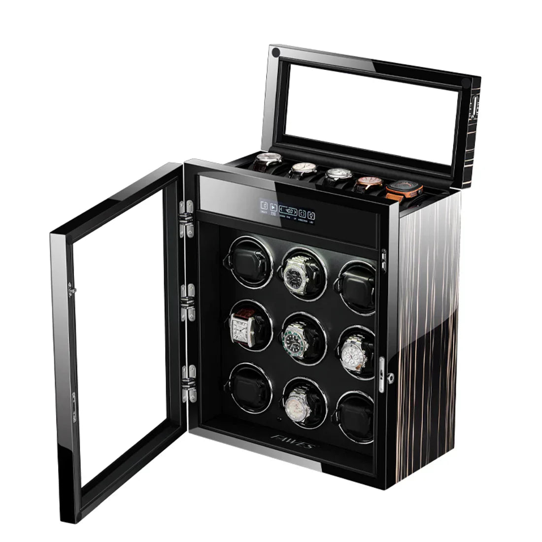 Fawes Automatic Watch Winder With 5 Watch Storage X62