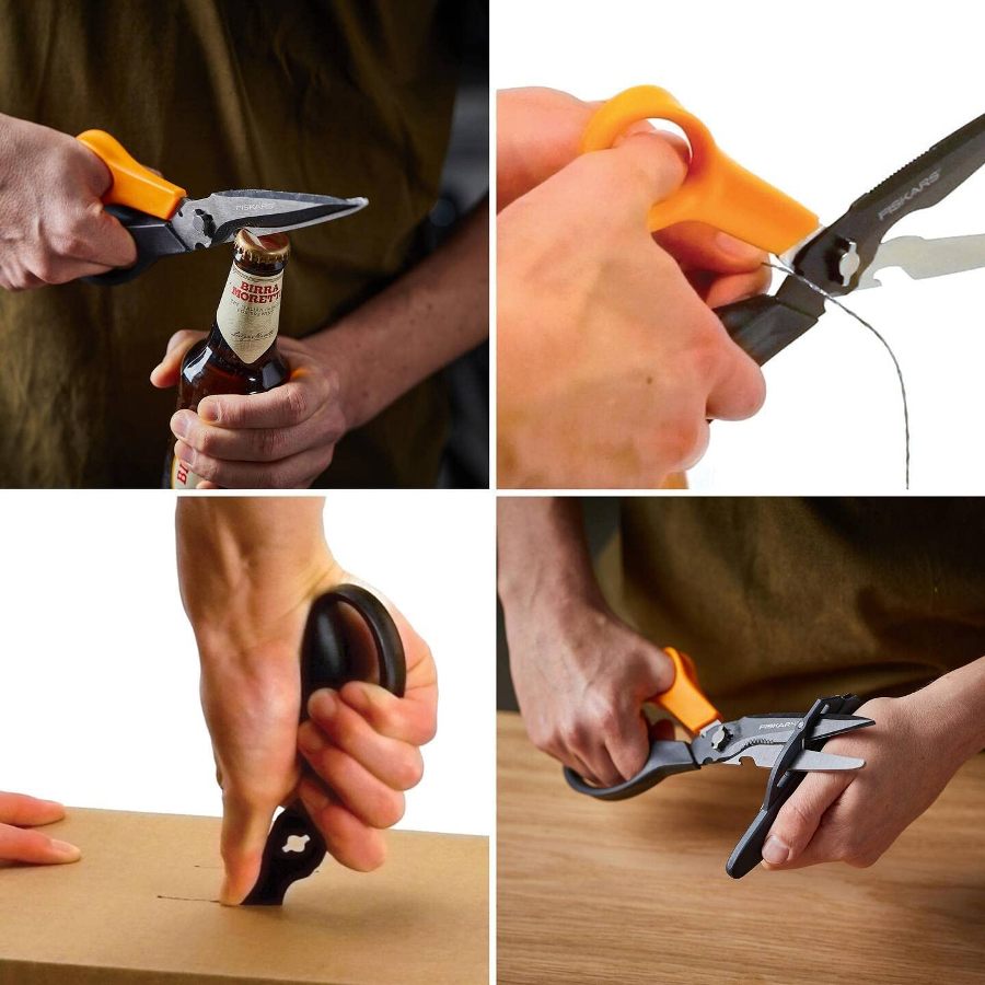 Fiskars Cuts + More Multi-tool Scissors Titanium Coating  23 cm