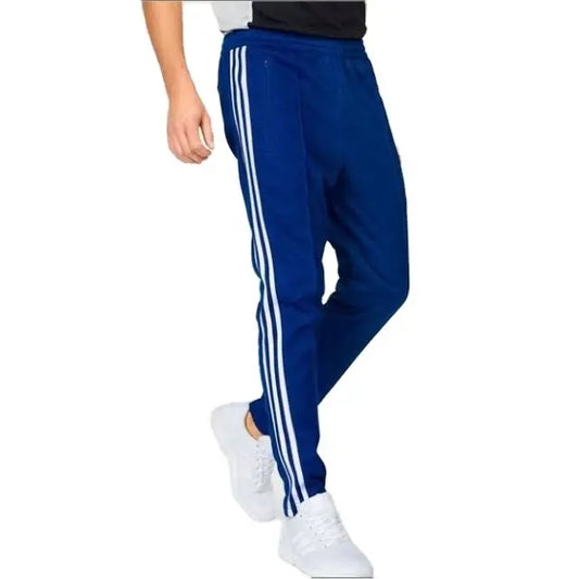 Iota Sports Men Fitted Track Pants For Summer Wholesale Cheap 3 Stripes Royal Blue Jogger Sweatpants Unique Design Sports