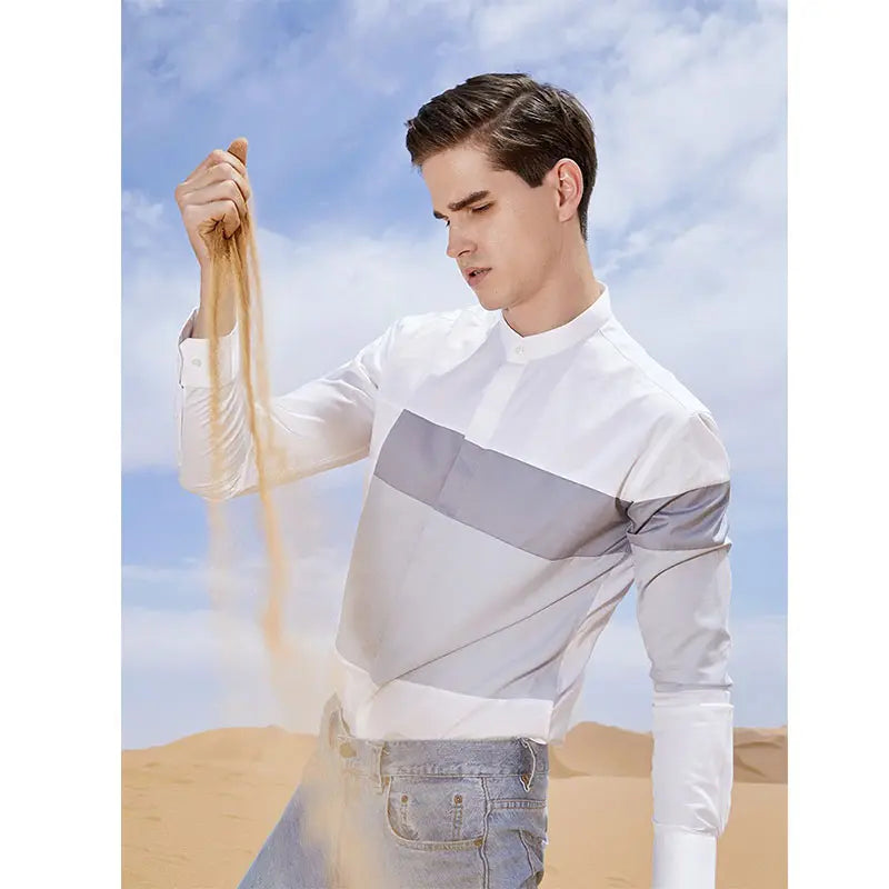 MUYASEN Shirt Factory Customized Shirt Business And Leisure Trend Of Men's Long-Sleeved For Work