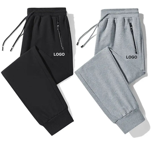 L-8XL 95% Cotton Plus Size Sports Jogging Jogger Sweat Men's and Trousers Solid Sweatpants Track Sportswear