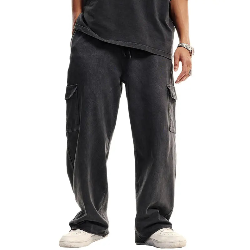 Custom 358 gsm six pocket cargo pants for men cargo with side pockets