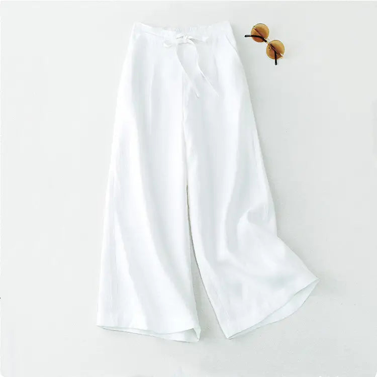 new eco friendly hemp pants straight-leg women trousers