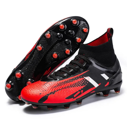 HIgh Quality Men Football Sneakers Boy Soccer Shoes High Ankle Men's Cleats Training Soccer Boots