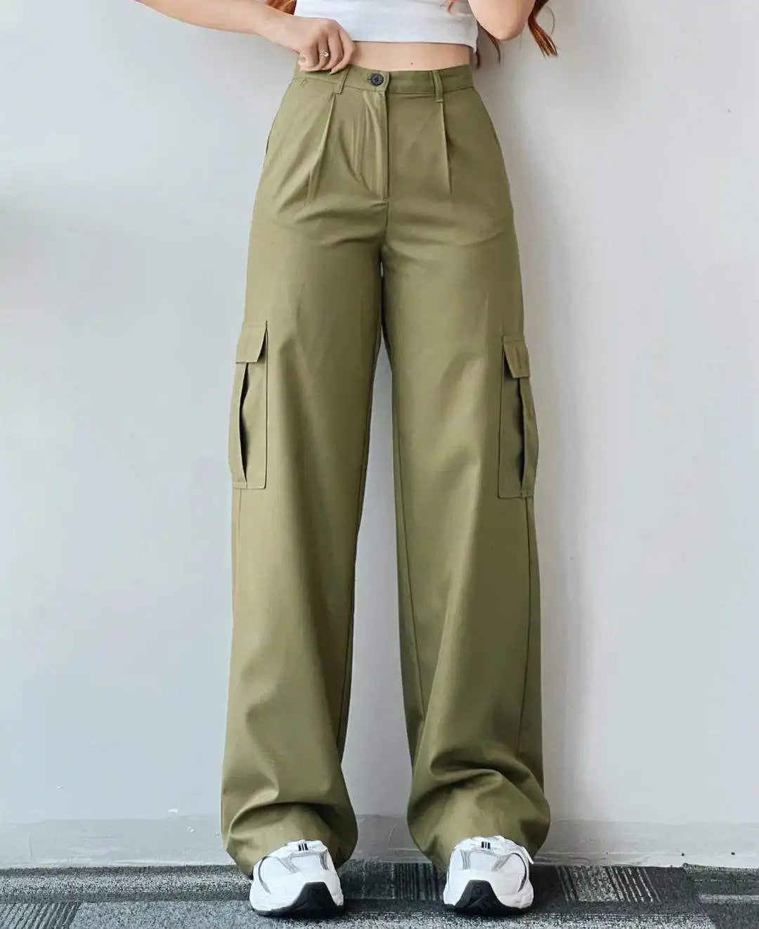 High Waist Jogger Custom Wholesale Cargo Pants Women Baggy With Pocket