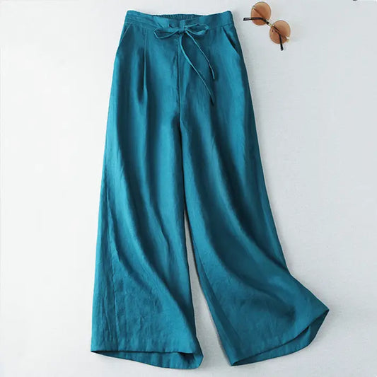 new eco friendly hemp pants straight-leg women trousers