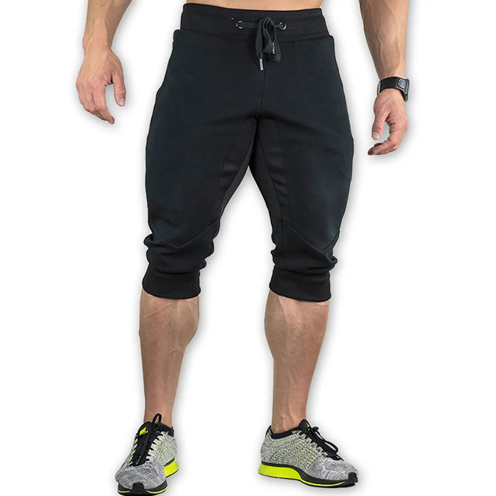 Wholesale Manufacturer 3/4 Men's workout bodybuilding clothing OEM GYM fitness sweatpants joggers