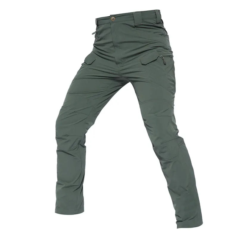 Men's Tactical Pants Waterproof Quick Dry Pant Summer Thin Spandex Stretchy Trousers