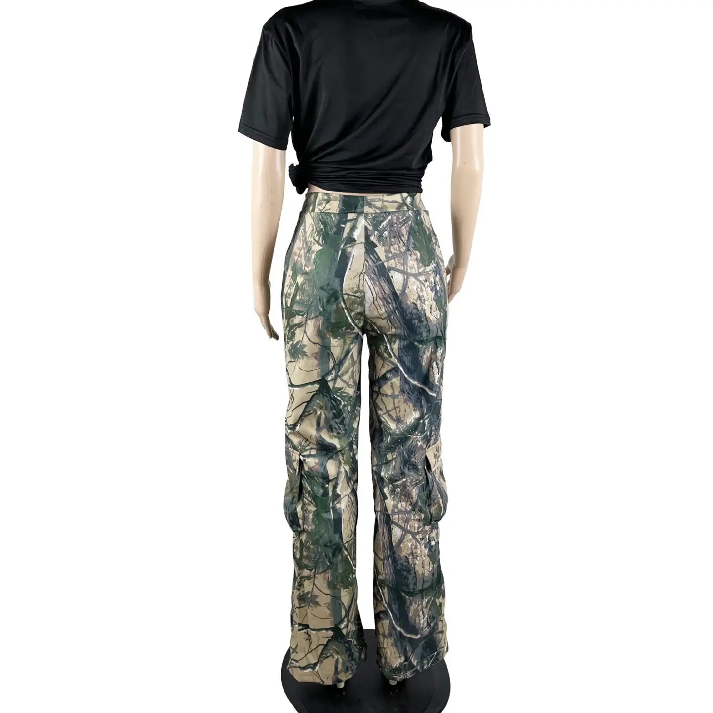 New Fashion Women'S Camouflage Pants High Waist Straight Cargo Mujer Women Streetwear Baggy Women'S