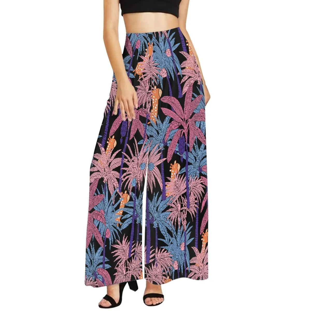 Wide Leg Pants for Women Polynesian Custom Puletasi Style High Waist Leg Palazzo Print On Demand Yoga Long Office Trousers