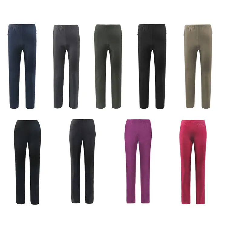 Spring Summer Women Pants Comfortable Outdoor Sports Quick Dry Polyester Spandex Blend