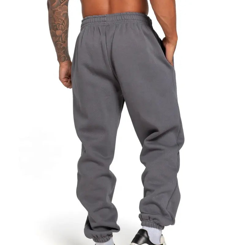 Wholesale Blank Custom Logo Stacked Sweat Pants Men's Joggers Sports Jogger Stacked Sweat Trousers For Men