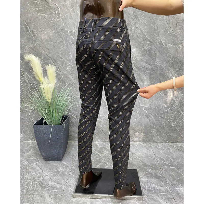 Casual Summer wholesale pants with small feet men's pencil men's printed