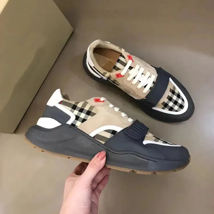 Designer Wholesale Flat Sneakers New Luxury Design Sneakers Latest Breathable Walking For Men And Women