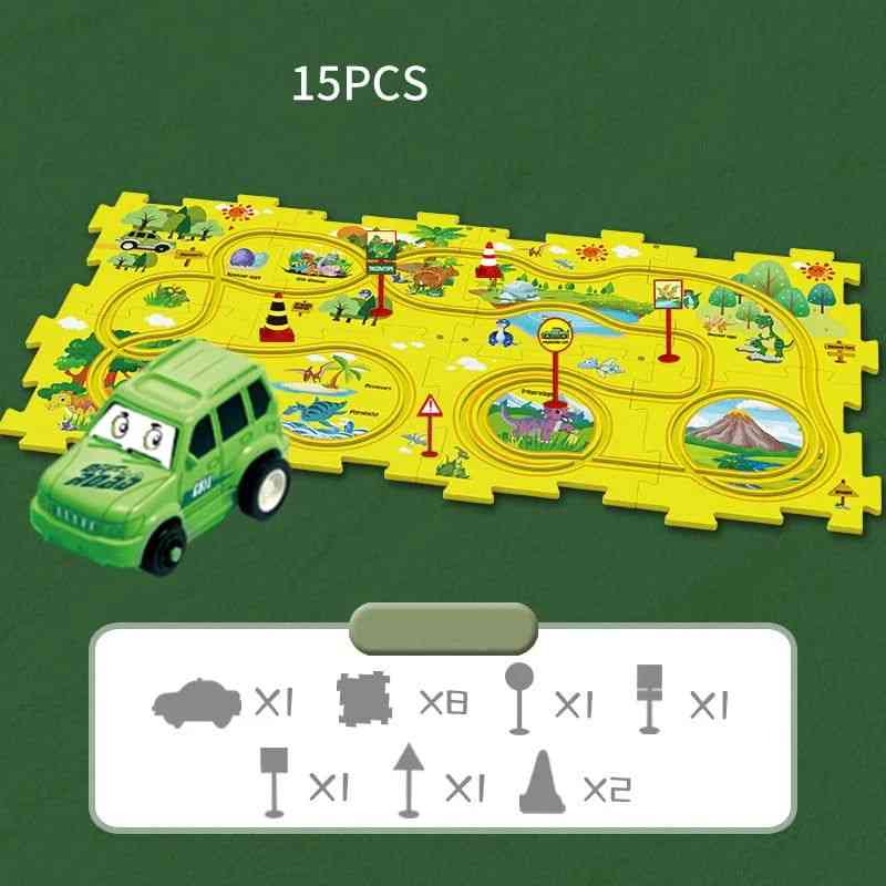 ����Children's Educational Puzzle Track Car Play Set����