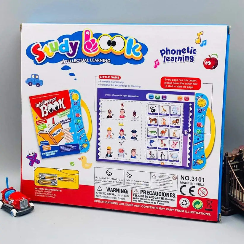 ����Intelligence Book ||  Musical Educational Phonetic Learning Book 3 + Year Kids