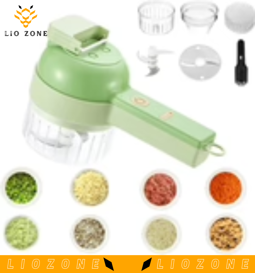 Wireless Handy Electric Vegetable Chopper- 4 in 1