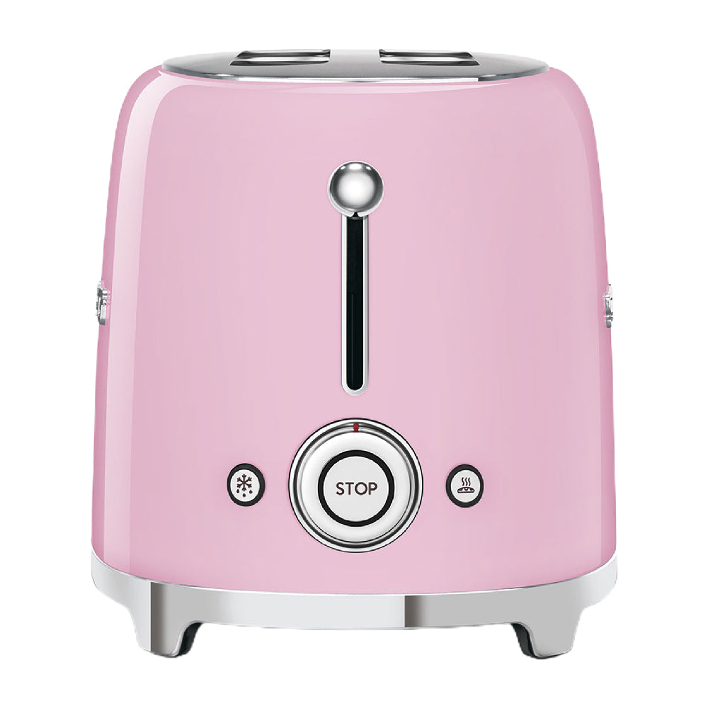 Smeg Retro Stainless Steel Pop up 2 Slice Toaster