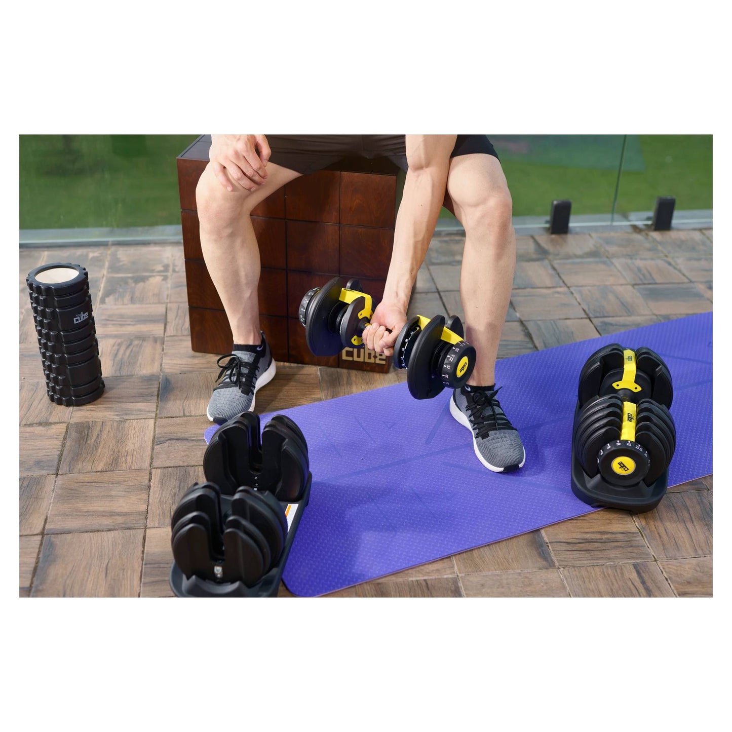 Adjustable Powerbells Multi Weight Dumbbells