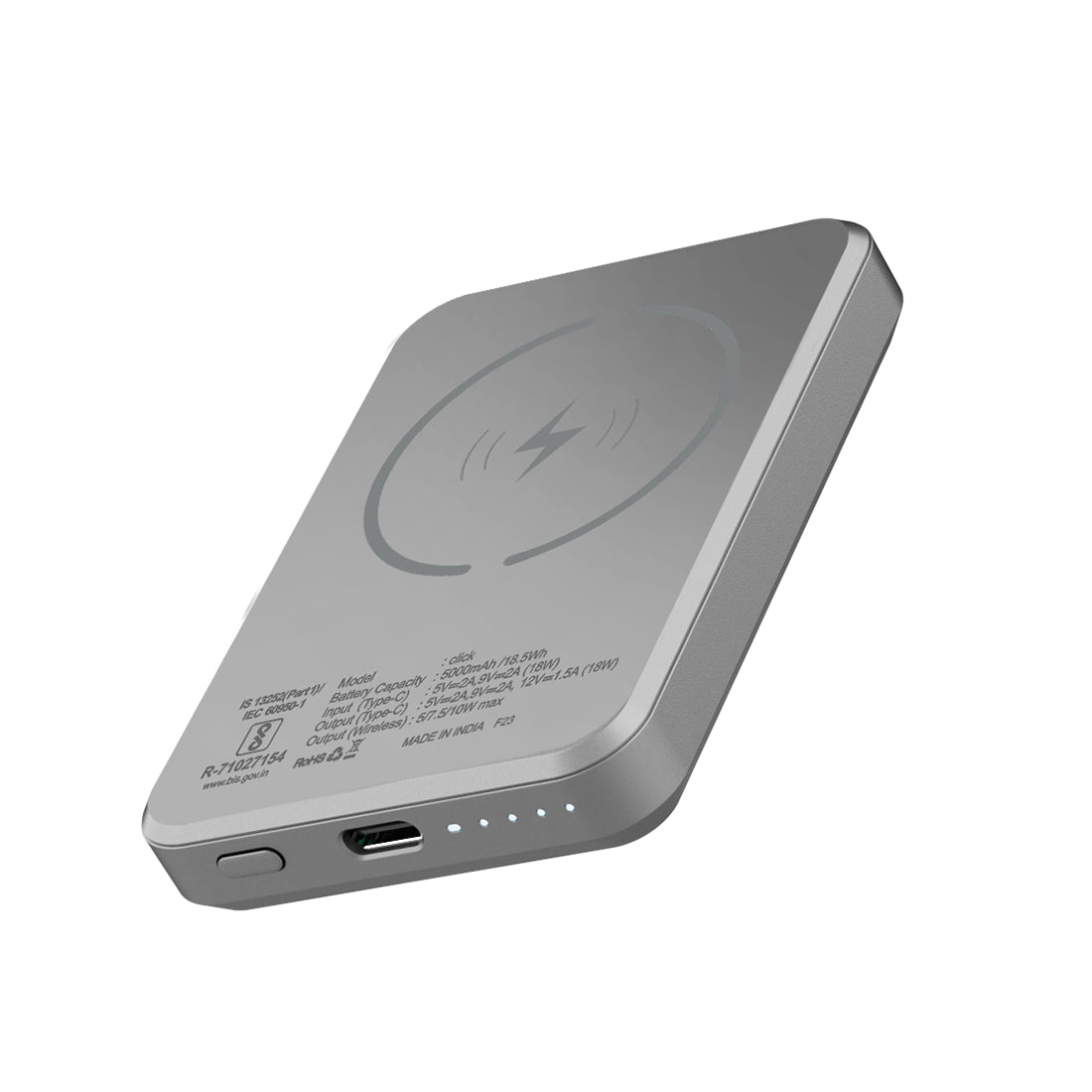 Click 5000mAh Magnetic Wireless Powerbank