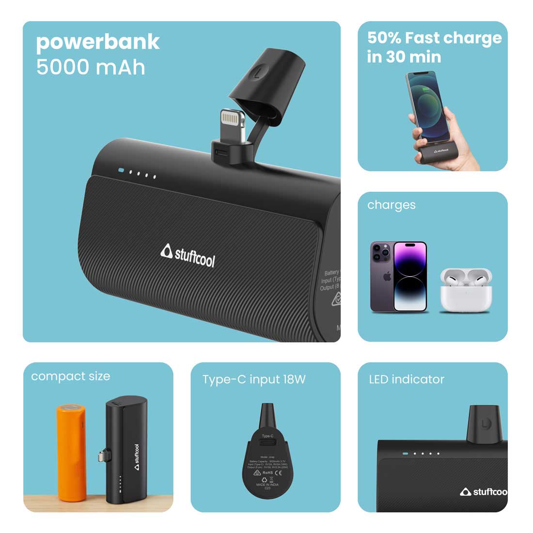 Snap Lightning 5000mAh Powerbank