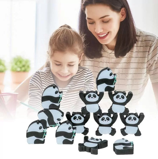 ����  Wooden Panda Balance Block game  (Pack of 12)