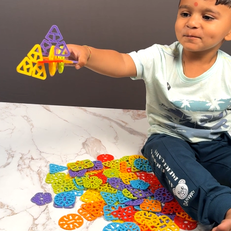 ����Interlocking Blocks game for kids(72 pcs)