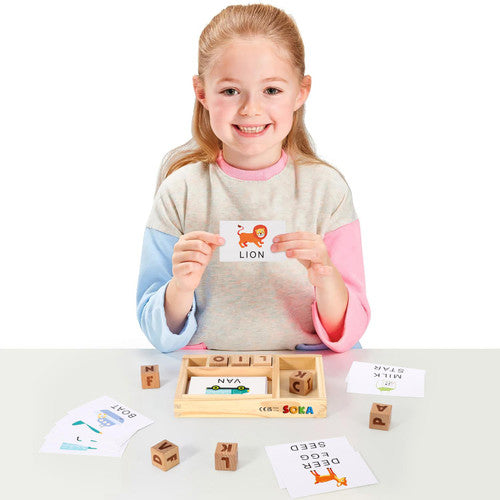 ���Wooden Spelling Game || Educational Puzzle Toy����