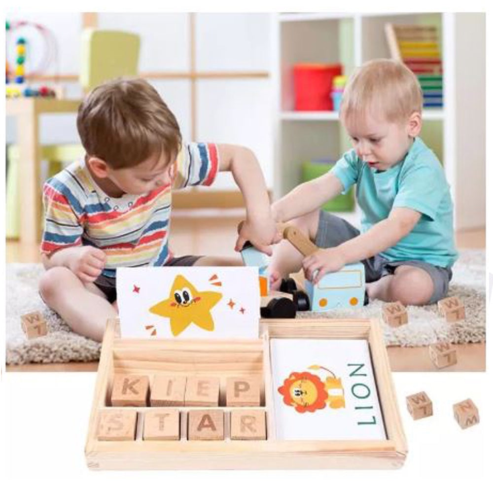 ���Wooden Spelling Game || Educational Puzzle Toy����