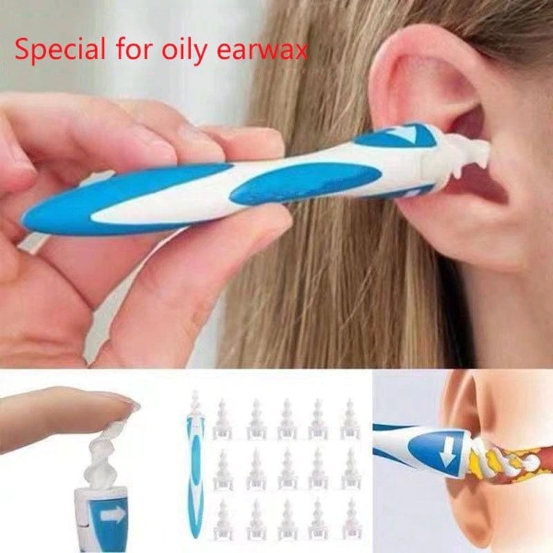 Ear Cleaner Silicon Ear Spoon Tool Set 16 Pcs Care Soft Spiral For Ears Cares Health Tools Cleaner Ear Wax Removal Tool