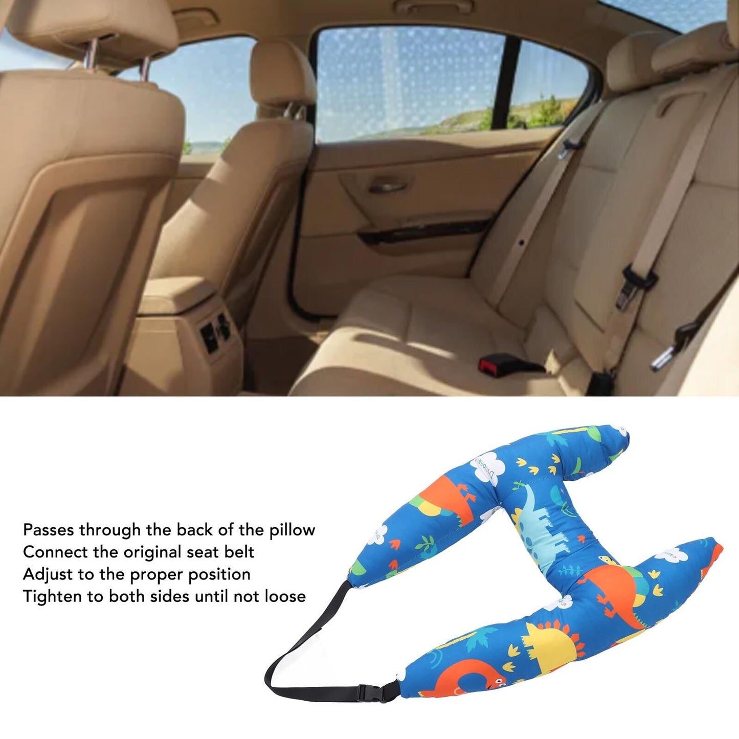 ����H Shape - Kids Car Sleeping Head Support pillow