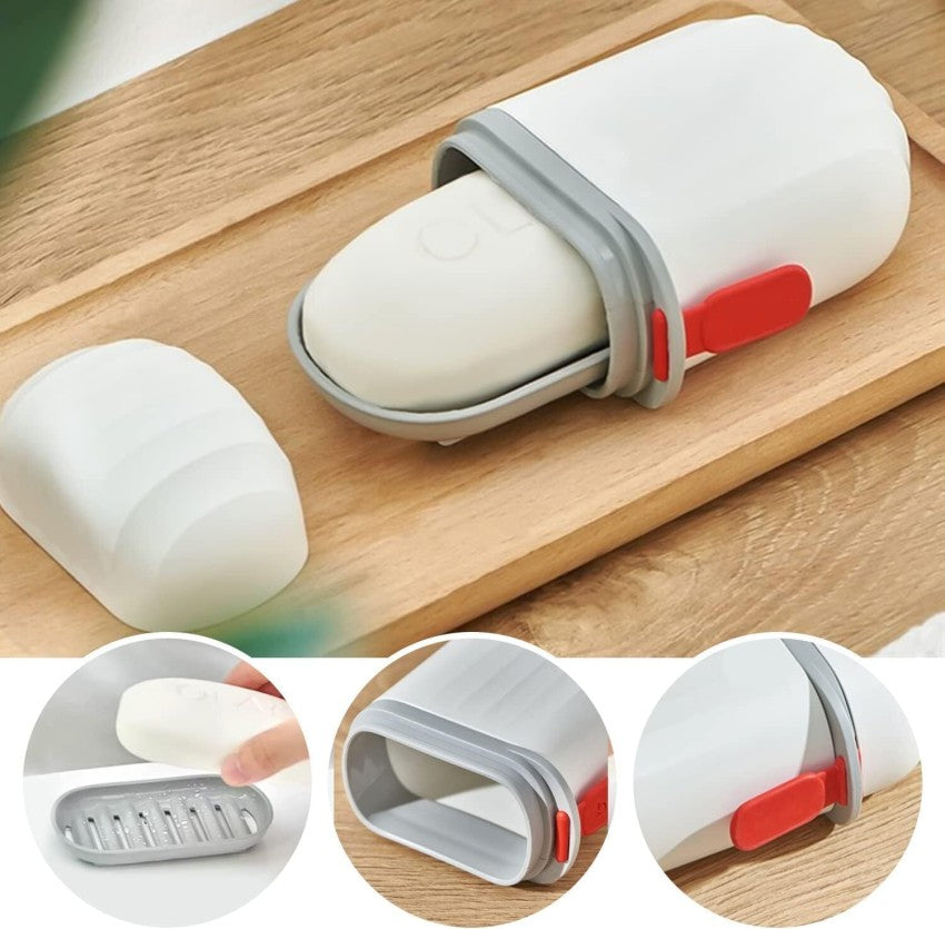 ���Travel Soap Box || Soap Holder for Outdoors Travel ( pack of 2)