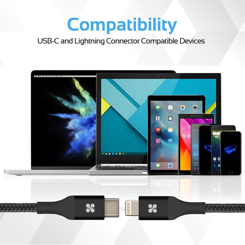 UniLink-LTC USB Type-C��� OTG Cable with Lightning Connector