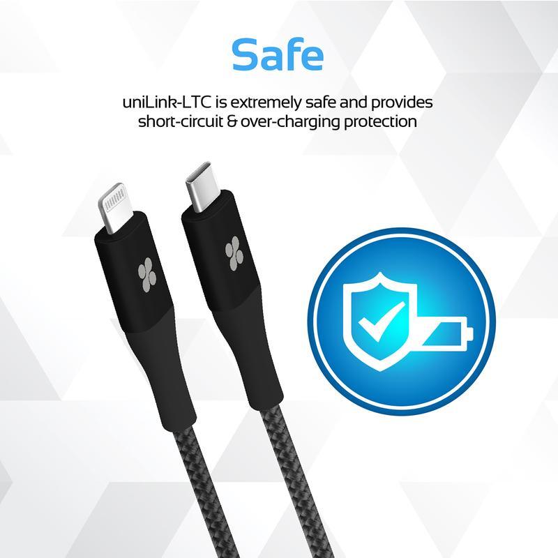 UniLink-LTC USB Type-C��� OTG Cable with Lightning Connector